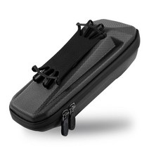 자전거보조가방 전화 홀더와 전면 프레임 방수 EVA 하드 쉘 탑 튜브 파우치 핸들 바 액세서리, black