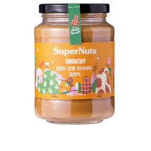슈퍼너츠 100% 땅콩 피넛버터 크런치, 9개, 460g