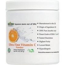 GMO프리비타민 울트라 파인 비타민C 파우더 GMOFreeVitamins Ultra Fine Vitamin C Powder 8oz(227g)