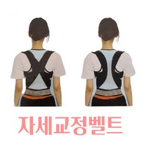 현대메디칼 자세교정밴드 어깨 교정벨트 디스크 거북목 굽은허리 의료기기, 1개