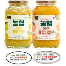 한라봉차1kg[제주성산일출봉농협 에서 생산한 제주산100% 꿀한라봉차 레몬차] 농협식품, 한라봉차1kg1병+레몬차1kg1병