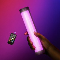 카메라 조명 라이트 luxceo p100 rgb 스틱 튜브 방수 휴대용 led 부드러운, 그리드 포함