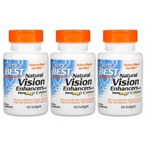 눈이침침할때 눈시림 닥터스 베스트 내추럴 비전 인핸서 플로라글로 루테인 20mg 60소프트젤