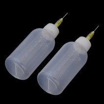 50ml 플라스틱 도자기 도구 투명 압착 진흙 병 포인트 라인 장식 DIY 공예 만들기 액세서리 2 개, 한개옵션0