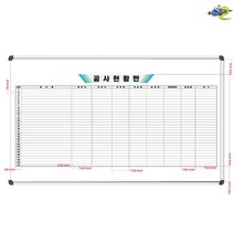 공사현황판 1500x900 공사진행판 공사관리보드 주문제작 화이트보드 도안칠판추천, 자석형