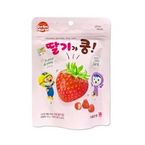 (주)산마을 뽀로로 과일이쿵 유기농과자 어린이과자 딸기쿵 과일칩, 3개