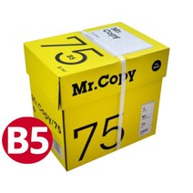 미스터카피 B5 복사용지 B5용지 75g 2500매 1박스, 단품