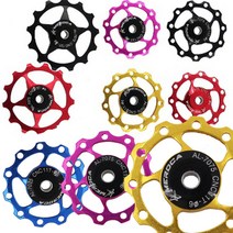 베어링가이드 가이드 휠 고정기어 자전거 휠 세라믹, 베어링가이드13T블루BL04578