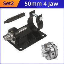 미니선반기계 소형기계선반 척 3/4 Jaw 미니 부품 셀프 센터링 스핀들 목재 목수 액세서리 DIY, 02 50mm 4jaw
