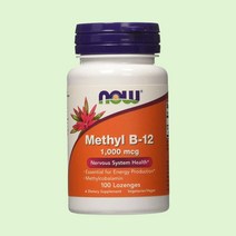 나우푸드 메틸코발라민 1000mcg 고강도 100정 활성형 고함량 B12 빈혈, 1개
