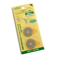 쏘잉스타 크로바 28mm 로터리커터 원형재단칼 롤커터 (리필) 2개입 57-504