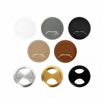 전선캡 PVC 알루미늄 전선캡 가구 책상 인테리어 DIY 타공 전선구멍 라인정리 홀커버 배선캡, 샴페인골드