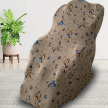 코지프리 안마의자 커버 안마의자덮개, 라이트 브라운 플로워
