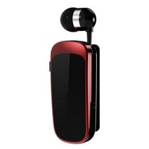 인이어 이어폰 귀걸이이어폰 이어팟 미니 portátil sem fio 블루투스 이어폰 fone de ouvido vibratório al, 01 빨간
