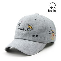 로제이 남여공용 패브 볼캡 야구모자 RCN112 GR