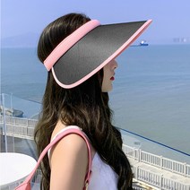 시원한 여성여름썬캡 와이드선캡 여행 캠핑모자 여자 챙넓은등산모자 핑크