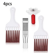 공업용랩 범용 냉각 HVAC 라디에이터 콘덴서 핀 수리 빗 쿨러 에어컨 스트레이트너 청소 도구 자동, [06] 4pcs as show, 04 4pcs as show