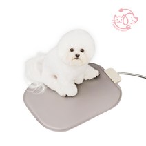 마이또 팻럽 반려동물 온열매트 강아지 고양이 전기매트, 동그라미, 그레이 동그라미