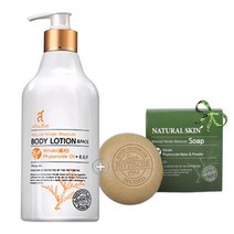 코스메인 아토러브 편백 바디로션500ml 가려움 민감성 여드름 각질 아토피에좋은 보습제로션 크림+편백비누, 1개, 500ml