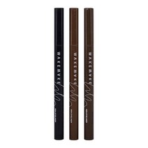 웨이크메이크 철벽 펜 아이라이너 0.5g 2개 세트 -01블랙, 브라운 2개