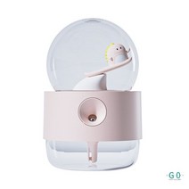 고양이가습기 에어레스트 아로마오일 탁상용 무드등 원룸 강아지 차량 책상용 USB, Ski Dinosaur
