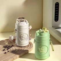 텀블러 보온병 나들이 보온보냉텀블러 보온 커플 여행, 문라이트 그레이 460ML