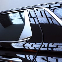 JS automotive 렉스턴스포츠 차량전용 윈도우 B필러기둥 메탈크롬 튜닝 몰딩스티커 자동차 실외 인테리어 용품, 메탈크롬 B필러_렉스턴스포츠