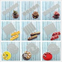 모양틀 입체 두꺼운 월병 잎 레이스 매트 초콜릿 퐁당 실리콘 몰드 diy 사랑 디저트 패드 분자 요리 케이크 도구 빵집 몰드 가정용 베이킹, i