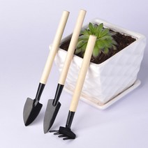 간이창고 농기구보관함 이동식 야외 조립식 소형 미니 창고 3Pcs 원예 도구 세트 삽 작은 갈퀴 및 손 흙손, 한개옵션0