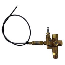 1.3cm(1/2인치) NPT 탑 입구 언로더 파일럿 체크 밸브 올인원 및 6.5HP 가스 공기 압축기 이하용 스로틀 제어 케이블 (140 175 PSI 91.4cm(36인치) 밸, 36