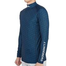 제이린드버그 [제이린드버그] 아엘로 소프트 컴프레션 GMJT06853 O459 남자 골프 하이넥 이너웨어 티셔츠슬림핏