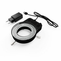산업 쌍안 입체 확대경 144 LED 조명 링 광원 RF4 현미경, 01 144 LED ring 조명_01 US PLug
