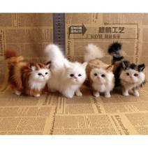 시뮬레이션 고양이 동물 장식품, D