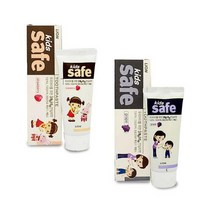 키즈세이프 치약 포도향 딸기향 어린이 치약 키즈치약 6세 5세 3단계 1단계 2단계 불소치약 8세 어린이 아동 유아 성인 어른 남성 여성 치약 치석 변색 하얀이 충치, 딸기향 1개