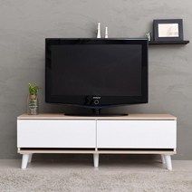 [세컨드컨테이너] 플리체 1200 거실장, 메이플 화이트