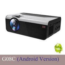 업소용 빔프로젝터 기업용 회사용 강의용 가정용 블루투스 전화 홈 시어터 시네마, g08c 안드로이드