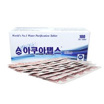 저수조소독약 내부세척 아쿠아탭스 100정 정수기부품, 1개