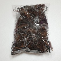얌뚱이 대용량 칼라고무밴드 머리끈 고무줄 검정 칼라 선물 어린이집 유치원
