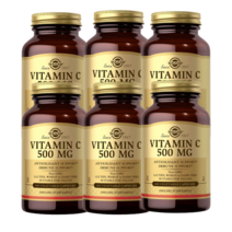 Solgar VitaminC 500mg 수용성비타민씨 솔가 아스코르빈산 베지100정 6병