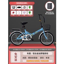 가벼운 접이식 자전거 지하철 출퇴근 여성용 초경량 미니벨로 접이식 자전거, 20인치, G