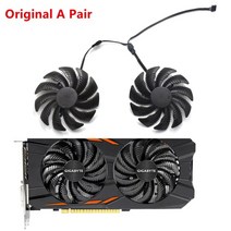 그래픽카드 팬 수리 부품 88mm t129215su pld09210s12hh 비디오 카드 쿨러 기가바이트 gtx 1050 1060 1070 ti gv rx570 580 rx, 협력사, 원래 쌍