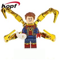 레고호환 어벤져스 엔드게임 캐릭터 시리즈 아이언맨레고 레고신상품 레고시리즈 레고선물, 제품269)스파이더맨 크롬도금 코팅 투페이스