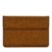 서피스프로 파우치 케이스 Microsoft Surface Pro 7 용 Pu 가죽 슬리브 케이스 12.3 "프로 X 6 5 4 3, 02 Brown