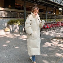 롱패딩 롱패딩브랜드 겨울 자켓 여성 2022 따뜻한 두꺼운 느슨한 긴 파카 패딩 복퍼
