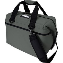 AO Coolers 고밀도 단열재가 있는 오리지널 소프트 쿨러 모시 오크 24캔, 24-Can, Charcoal, Charcoal