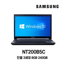 [vtech노트북] 삼성전자 중고노트북 NT200B5C 가성비 좋은 노트북 i5 3210M, WIN10 Home, 8GB, 240GB, 코어i5 3210M, 블랙