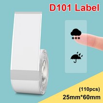 님봇 프린터niimbot d101 투명 라벨 방수 인쇄 용지 이름 스티커 접착 스티커, 1개