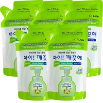 아이깨끗해 청포도200ml 리필, 청포도, 25개