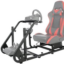 Hottoby G29 운전 시뮬레이터 조종석 레이싱 휠 스탠드 Logitech G25 G27 G920 게임 명성 시프터 페달 시트 포함되지 않음, 블랙 6