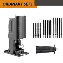 드라이월커터 도로 타일 컷팅기 금속 판넬 절근 절단기 나무 부착 용 휴대용 왕복 톱, 일반 세트3